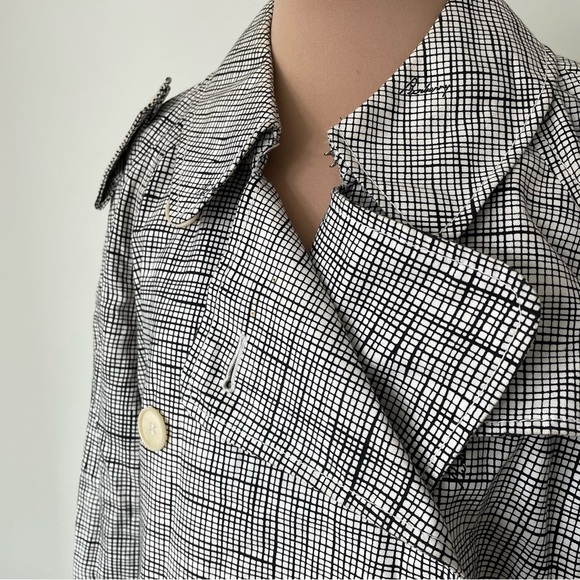 Burberry London Plaid Grid Signature Print Cotton Double Breasted Trench Coat 14 - Picture 5 of 12